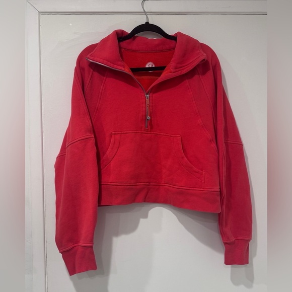 EUC Lululemon Cropped Scuba Funnel Neck - Picture 5 of 10